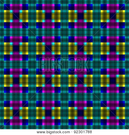 Geometric seemless  regular colour pattern. Vector art.