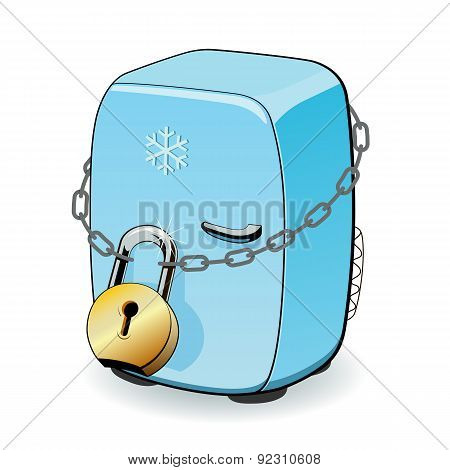 The fridge is locked