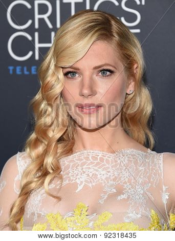 LOS ANGELES - MAY 31:  Katheryn Winnick arrives to the Critic's Choice Television Awards 2015  on May 31, 2015 in Hollywood, CA                