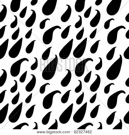 Rain. Drops. Vector seamless illustration