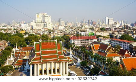 View Of Bangkok From Golden Mount