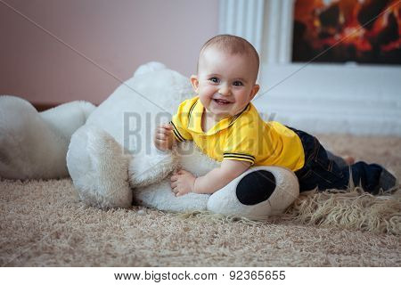 Curious baby boy
