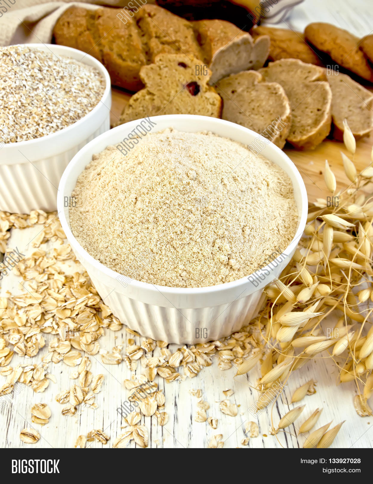 Flour Oat Bran Two Image & Photo (Free Trial) Bigstock