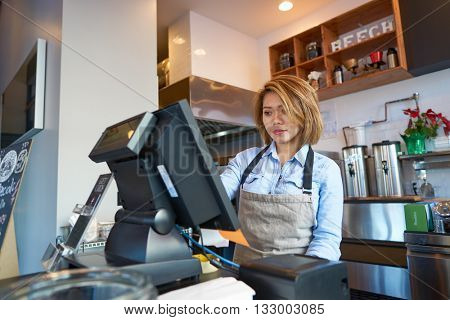 JERSEY CITY, NJ - MARCH 21, 2016: inside of Beechwood cafe in Jersey City. Jersey City is the second most populous city in the U.S. state of New Jersey after Newark
