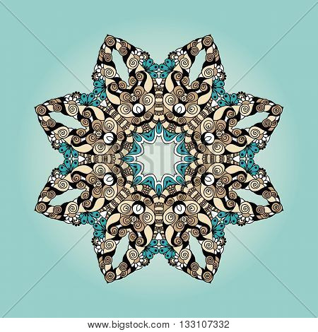 Circular Floral Ornament