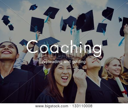 Coaching Educating Instructor Management Concept