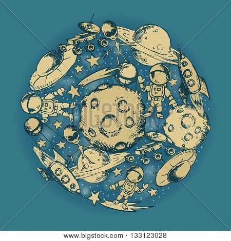 Space Objects And Symbols