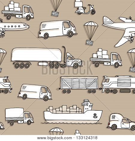 Sketches Of Cargo Delivery