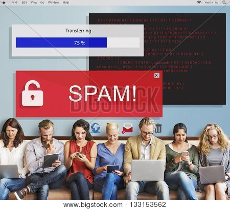 Fraud Hacking Spam Scam Phising Concept