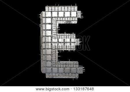Stylish futuristic Sign in Motion. Nice 3D Render