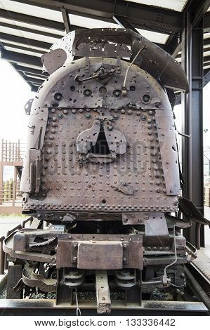 Train that was knocked out by the war