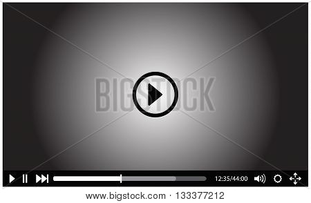 Player VCR video connection symbol computer icon vector