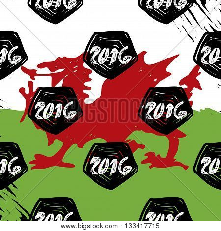 Pattern For Euro 2016 France Football Championship.