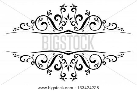 Vectorized Scroll Design with all separated elements.