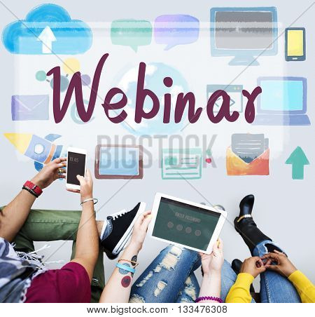 Webinar Website Online Internet Netwotking Concept
