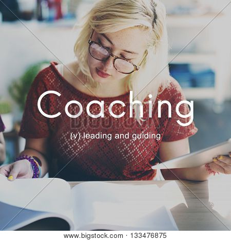 Coaching Educating Instructor Management Concept