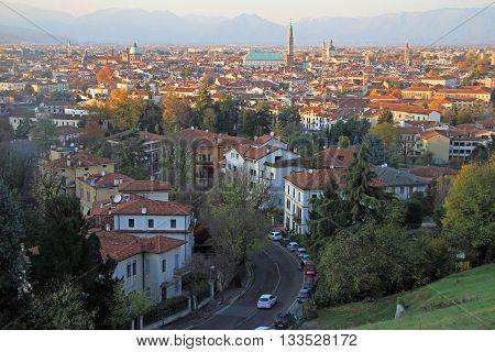Cityscape Of Vicenza, Northern Italy
