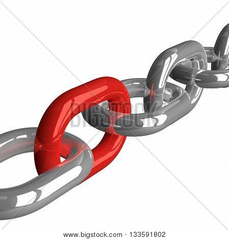 Chain With Red Link