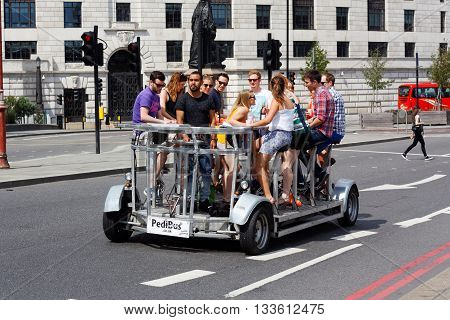 Pedibus human powered city tours are popular for corporate events and stag and hen days