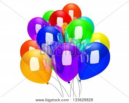 Balloons Isolated On White