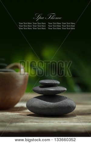 close up view of gray stones on color back. Banner, extra space for your text.