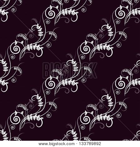 Seamless floral fresh pattern with vetch. Design for ecology, wallpapers, textile, packaging, wedding design, healthy card, greeting
