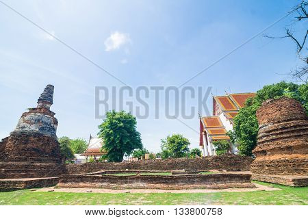 Wat Phra Si Sanphet (wat Mongkol Bophit) Old Pagoda Temple Historical Park, Phra Nakhon Si Ayutthaya