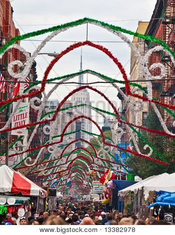 Feest van San Gennaro, NY, NY