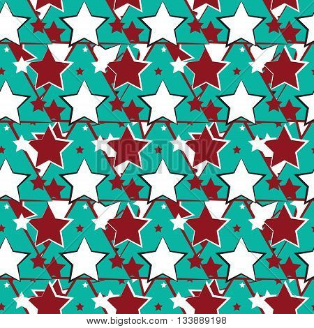 Abstract Geometric Pattern. A Seamless Background. Retro Texture.