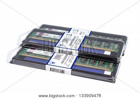 Volgograd, Russia - Circa May, 2011: Computer Random Access Memory (ram) Modules Ddr3