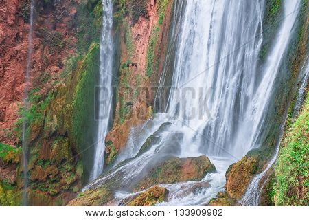 Beautiful waterfall in Ouzoud Azilal Morocco Grand Atlas