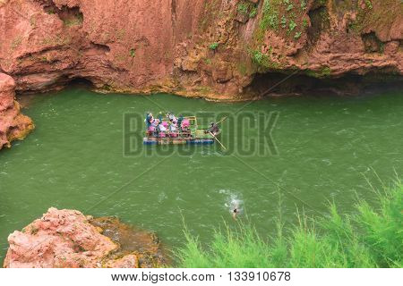 Beautiful waterfall in Ouzoud Azilal Morocco Grand Atlas