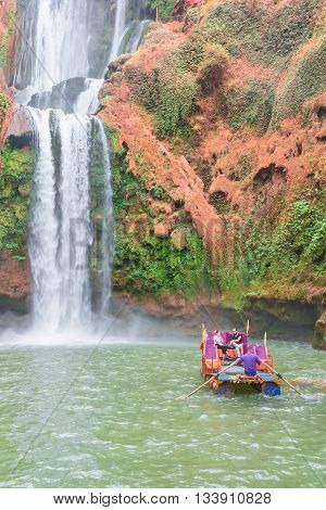 Beautiful waterfall in Ouzoud Azilal Morocco Grand Atlas