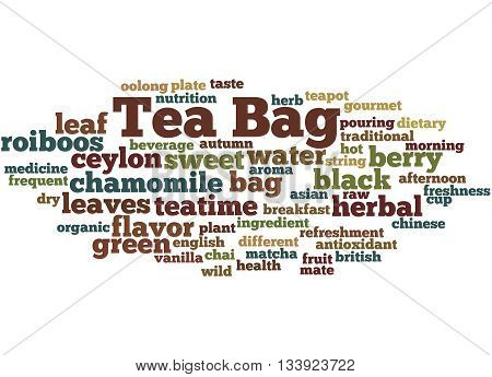 Tea Bag, Word Cloud Concept 2