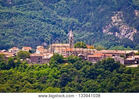 Village of Roc in istrian inland Istria Croatia
