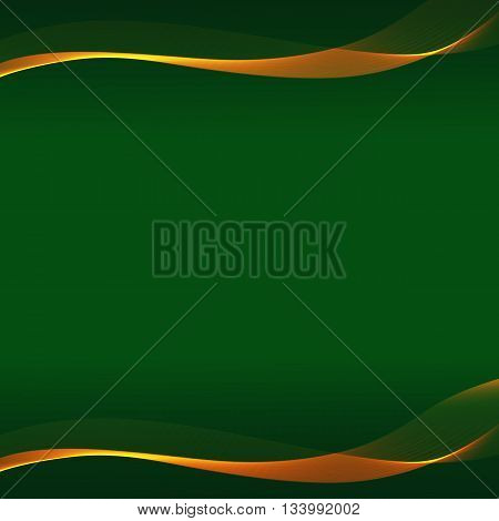 Orange wavy shiny stripes on a dark background