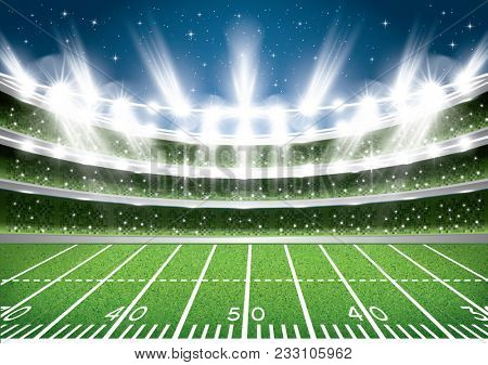 American Football Stadium Arena. 