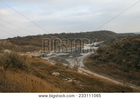 Clay Quarry In The Taurian Steppe