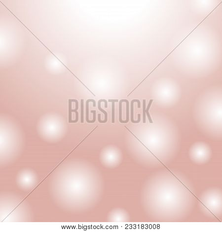 Soft Light Of Abstract Blur Bokeh Background. Vector Image