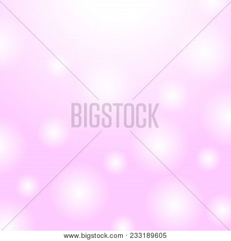 Soft Light Of Abstract Blur Bokeh Background. Vector Image