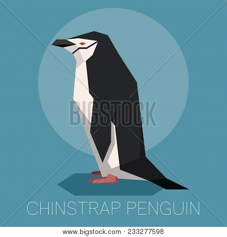 Vector Image Of The Square-angled Flat Chinstrap Penguin