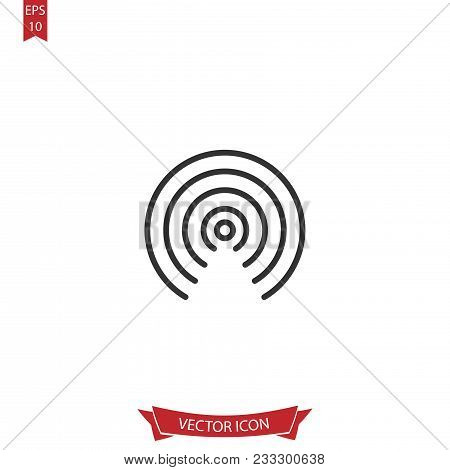 Wireless Icon. Wifi Icon Eps10. Set  Icon Isolated On White Background.simple Wireless Icon Can Be U