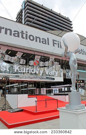 Hotel Thermal In Karlovy Vary. International Film Festival On July, 2017 In Karlovy Vary, Czech Repu