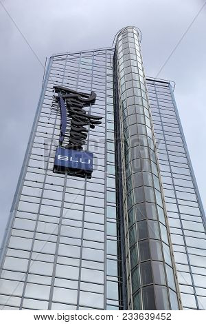 Oslo, Norway - August 2, 2015: Radisson Blu Hotel In Oslo. Radisson Hotels Is A Major International 