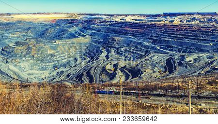 The Ground Layers In The Open Pit
