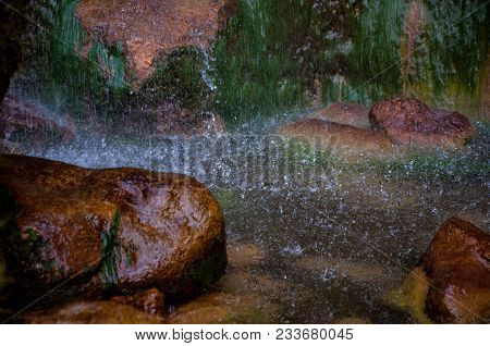 The High Waterfall Skakavac In The Capital City Of Sarajevo
