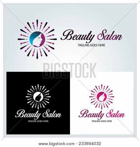 Beauty Salon Logo Design Template. Beauty Spa Logo Design Concept. Vector Illustration