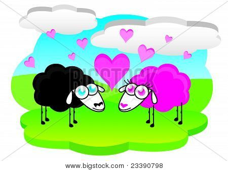 Sheep in love