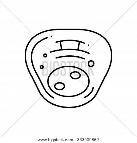 Black Line Icon For Human-cell Cells Cell-biology Cancer Body-cell