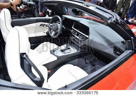 Paris, France - October 02, 2018: Bmw Z4 At Paris Motor Show
